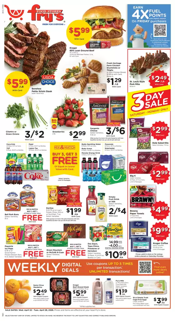 Fry's catalogue in Mesa AZ | Weekly Ad | 2026-04-22T00:00:00.000Z - 2026-04-28T00:00:00.000Z