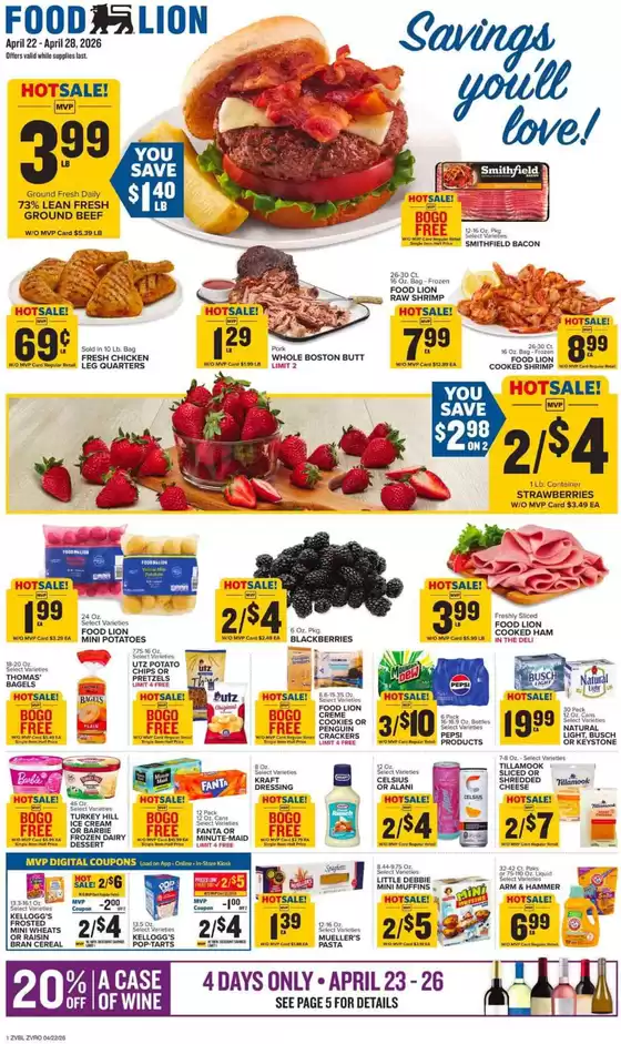 Food Lion catalogue | Offers for bargain hunters | 2026-04-22T00:00:00.000Z - 2026-04-28T00:00:00.000Z