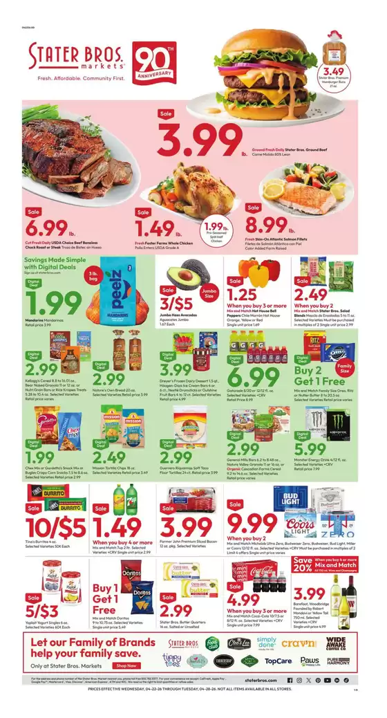 Stater Bros catalogue | Top offers for all bargain hunters | 2026-04-22T00:00:00.000Z - 2026-04-28T00:00:00.000Z