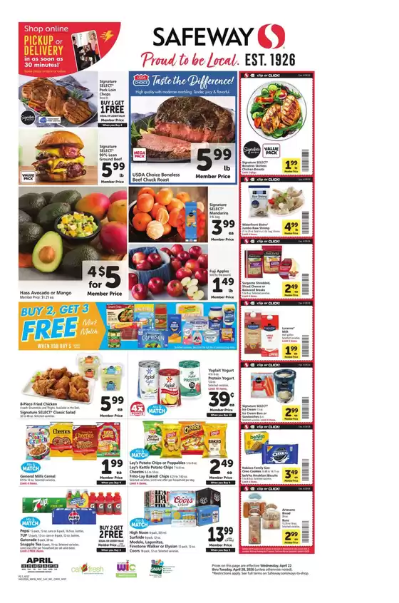 Safeway catalogue | Top offers for smart savers | 2026-04-22T00:00:00.000Z - 2026-04-28T00:00:00.000Z