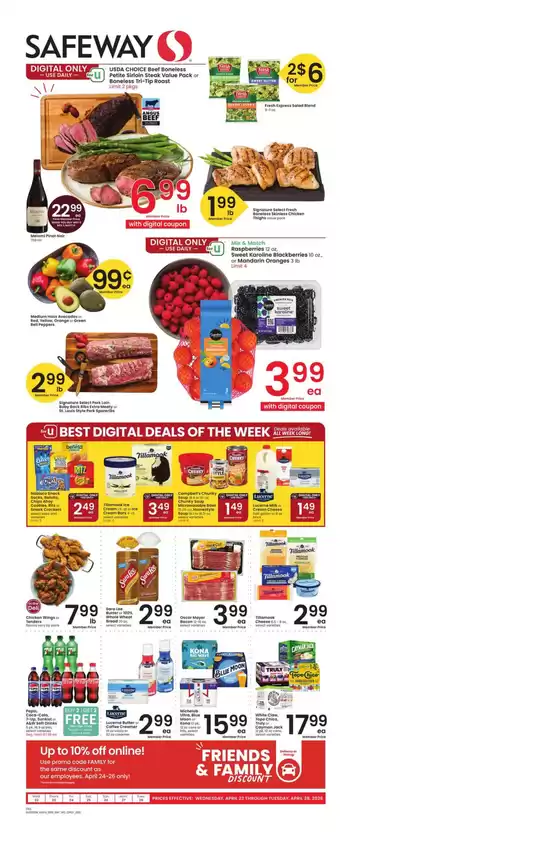 Safeway catalogue | Top deals and discounts | 2026-04-22T00:00:00.000Z - 2026-04-28T00:00:00.000Z