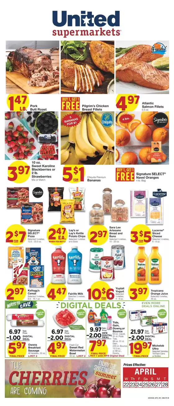United Supermarkets catalogue | Exclusive deals and bargains | 2026-04-21T00:00:00.000Z - 2026-04-28T00:00:00.000Z