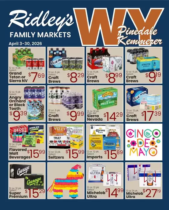 Ridley's Family Markets catalogue | Current bargains and offers | 2026-04-03T00:00:00.000Z - 2026-04-30T00:00:00.000Z