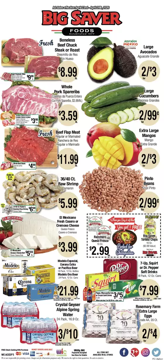 Big Saver Foods catalogue | Big Saver Foods Weekly Special | 2026-04-22T00:00:00.000Z - 2026-04-28T00:00:00.000Z