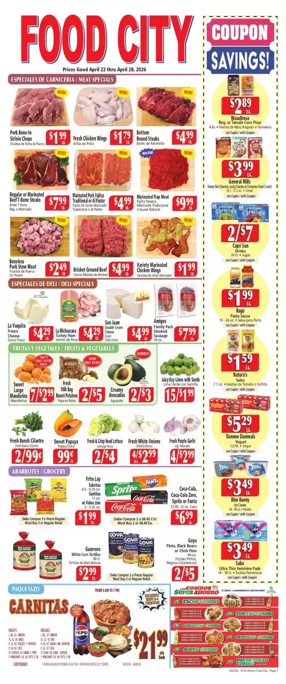 El Ahorro catalogue | Attractive special offers for everyone | 2026-04-22T00:00:00.000Z - 2026-04-28T00:00:00.000Z