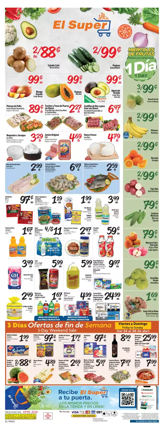El Super catalogue | Great discounts on selected products | 2026-04-22T00:00:00.000Z - 2026-04-28T00:00:00.000Z