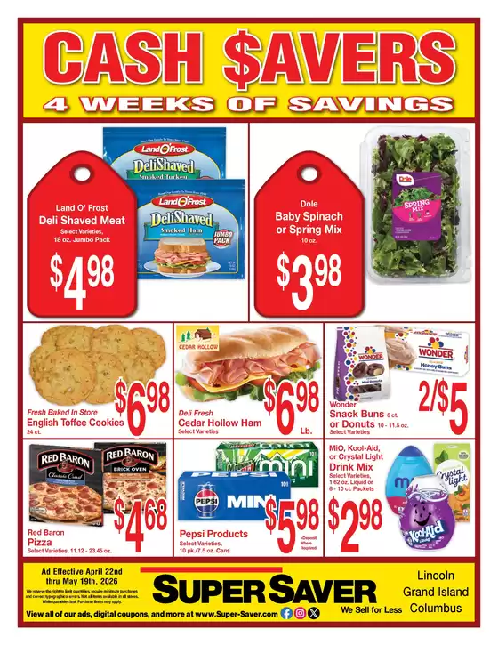 Super Saver catalogue | Super Saver weekly ad | 2026-04-22T00:00:00.000Z - 2026-05-19T00:00:00.000Z