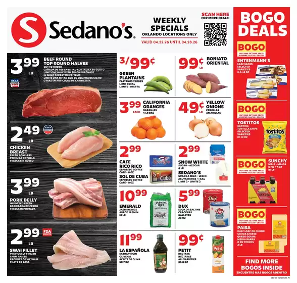 Sedano's catalogue | Great offer for all customers | 2026-04-22T00:00:00.000Z - 2026-04-28T00:00:00.000Z