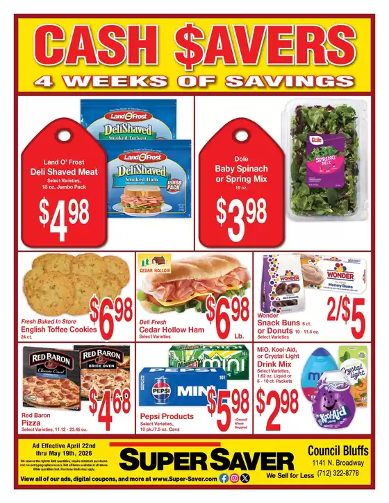 Super Saver catalogue | Save now with our deals | 2026-04-22T00:00:00.000Z - 2026-05-19T00:00:00.000Z