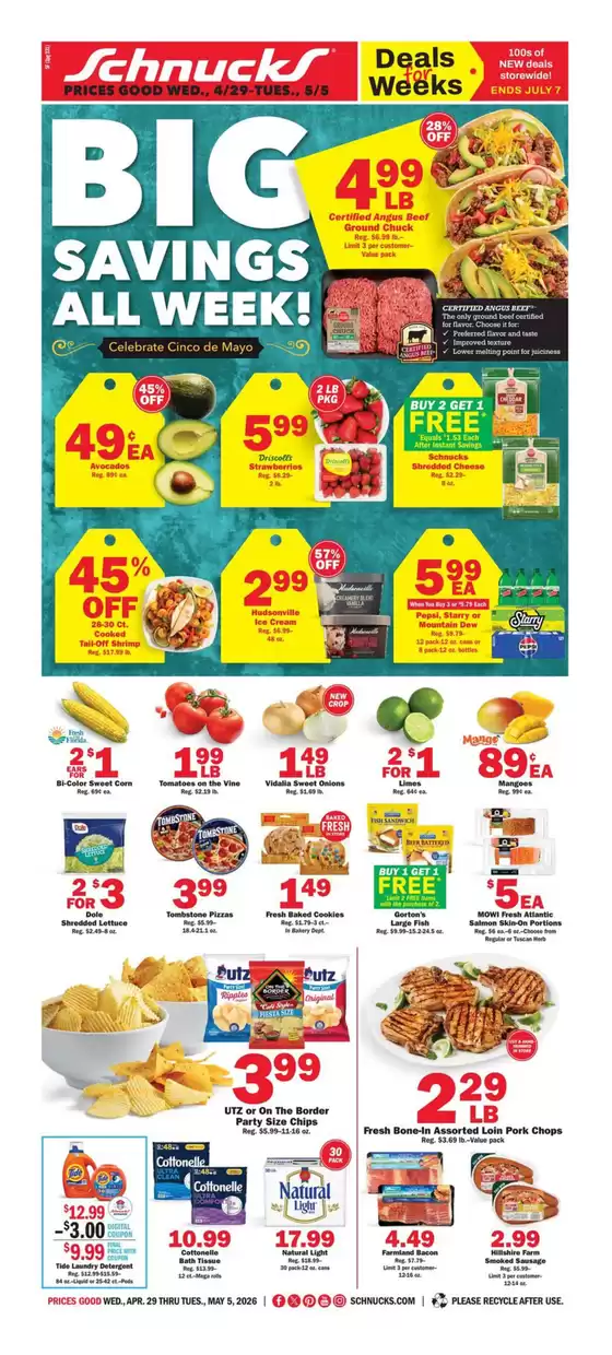 Schnucks catalogue | Top offers for smart savers | 2026-04-29T00:00:00.000Z - 2026-05-05T00:00:00.000Z