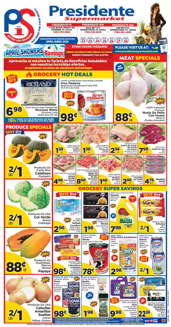 Presidente catalogue | Discover attractive offers | 2026-04-01T00:00:00.000Z - 2026-04-30T00:00:00.000Z