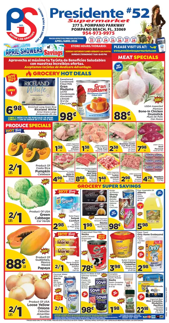 Presidente catalogue in Pembroke Pines FL | Current deals and offers | 2026-04-22T00:00:00.000Z - 2026-04-28T00:00:00.000Z