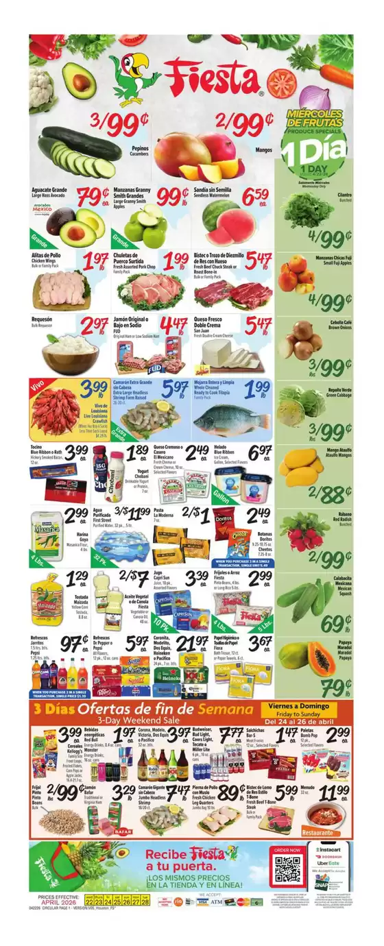Fiesta Mart catalogue | Offers for bargain hunters | 2026-04-22T00:00:00.000Z - 2026-04-28T00:00:00.000Z