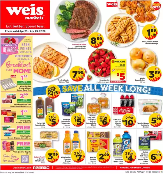 Weis Markets catalogue in Bel Air MD | Weekly Ads Weis Markets | 2026-04-23T00:00:00.000Z - 2026-05-20T00:00:00.000Z