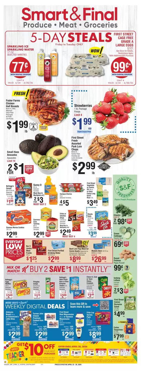 Smart & Final catalogue | Top deals for all customers | 2026-04-24T00:00:00.000Z - 2026-04-28T00:00:00.000Z