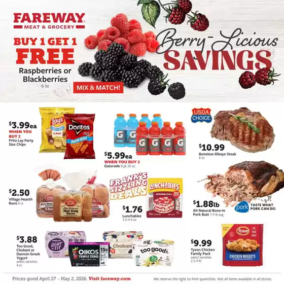 Fareway catalogue | Our best offers for you | 2026-04-27T00:00:00.000Z - 2026-05-02T00:00:00.000Z