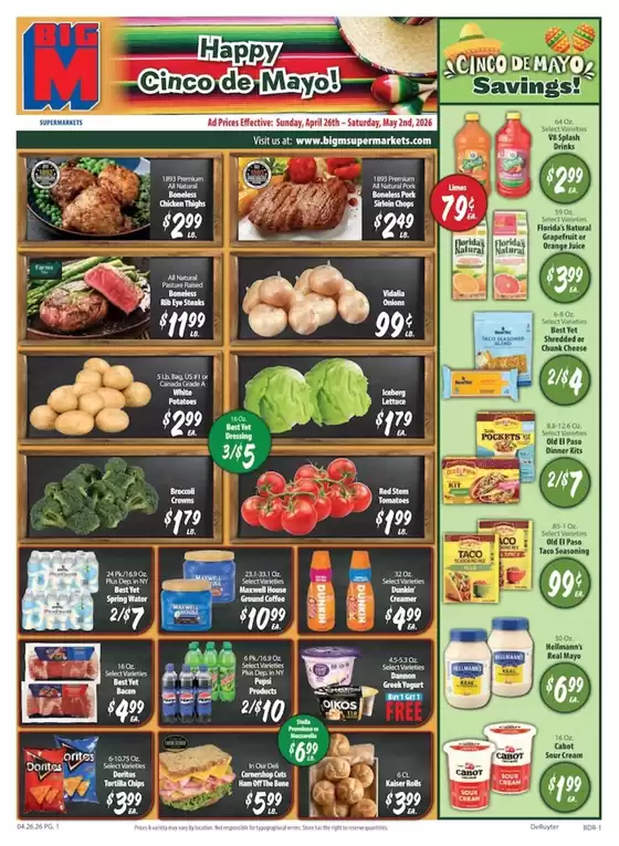 BigM Supermarkets catalogue | Top offers for smart savers | 2026-04-26T00:00:00.000Z - 2026-05-02T00:00:00.000Z