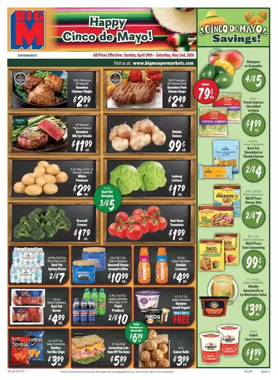BigM Supermarkets catalogue | Discounts and promotions | 2026-04-26T00:00:00.000Z - 2026-05-02T00:00:00.000Z