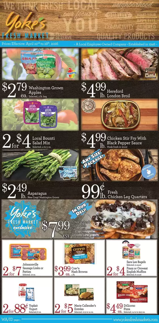 Yoke's Fresh Market  catalogue | Yoke's Fresh Market Weekly Ad | 2026-04-22T00:00:00.000Z - 2026-04-28T00:00:00.000Z