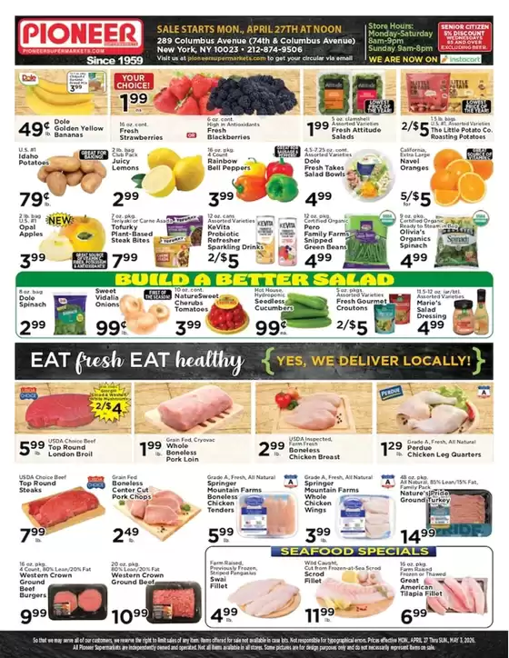 Pioneer Supermarkets catalogue | Pioneer Supermarkets weekly ad | 2026-04-27T00:00:00.000Z - 2026-05-03T00:00:00.000Z