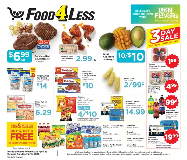 Food 4 Less catalogue | Offers for bargain hunters | 2026-04-29T00:00:00.000Z - 2026-05-05T00:00:00.000Z
