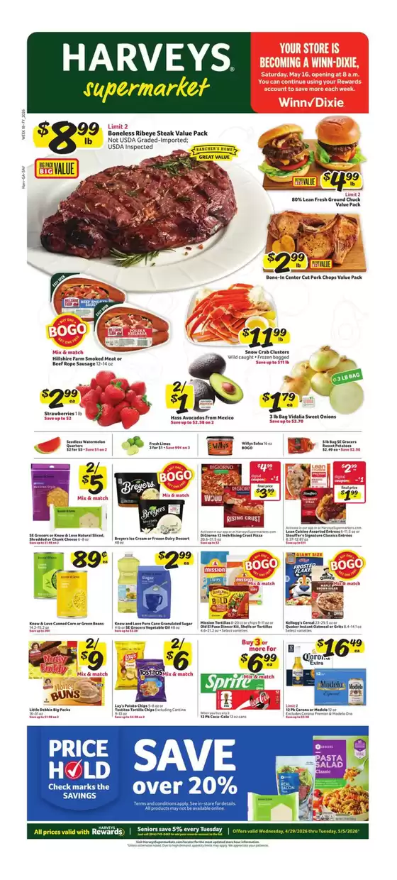 Harveys Supermarkets catalogue | Current special promotions | 2026-04-29T00:00:00.000Z - 2026-05-05T00:00:00.000Z