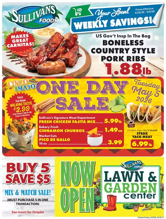 Sullivan's Foods  catalogue | Our best offers for you | 2026-04-29T00:00:00.000Z - 2026-05-05T00:00:00.000Z