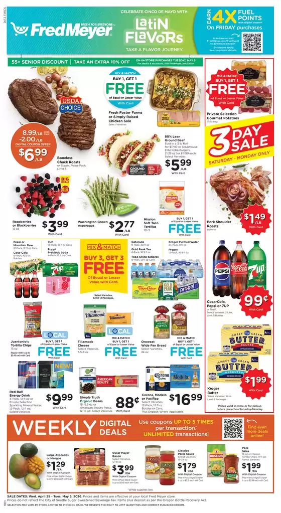 Fred Meyer catalogue | Discounts and promotions | 2026-04-29T00:00:00.000Z - 2026-05-05T00:00:00.000Z