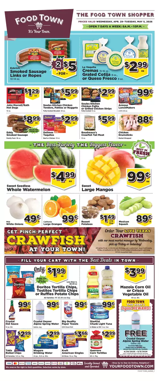 Food Town catalogue | FoodTownAdCircular | 2026-04-29T00:00:00.000Z - 2026-05-05T00:00:00.000Z