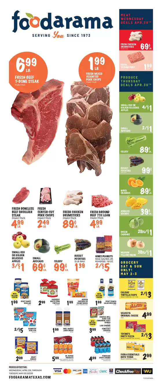 Foodarama catalogue | Foodarama weekly ad | 2026-04-29T00:00:00.000Z - 2026-05-05T00:00:00.000Z