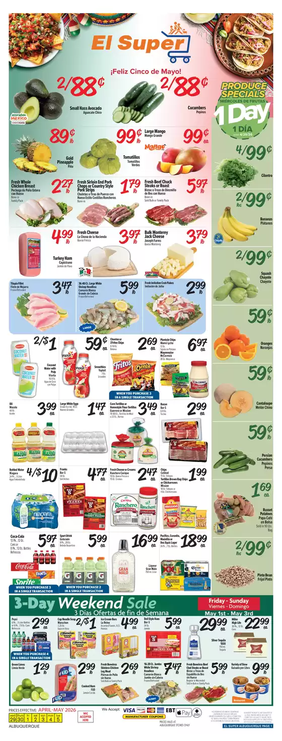 El Super catalogue | Weekly Ad Savings (04/29/26 - 05/05/26) | 2026-04-29T00:00:00.000Z - 2026-05-05T00:00:00.000Z