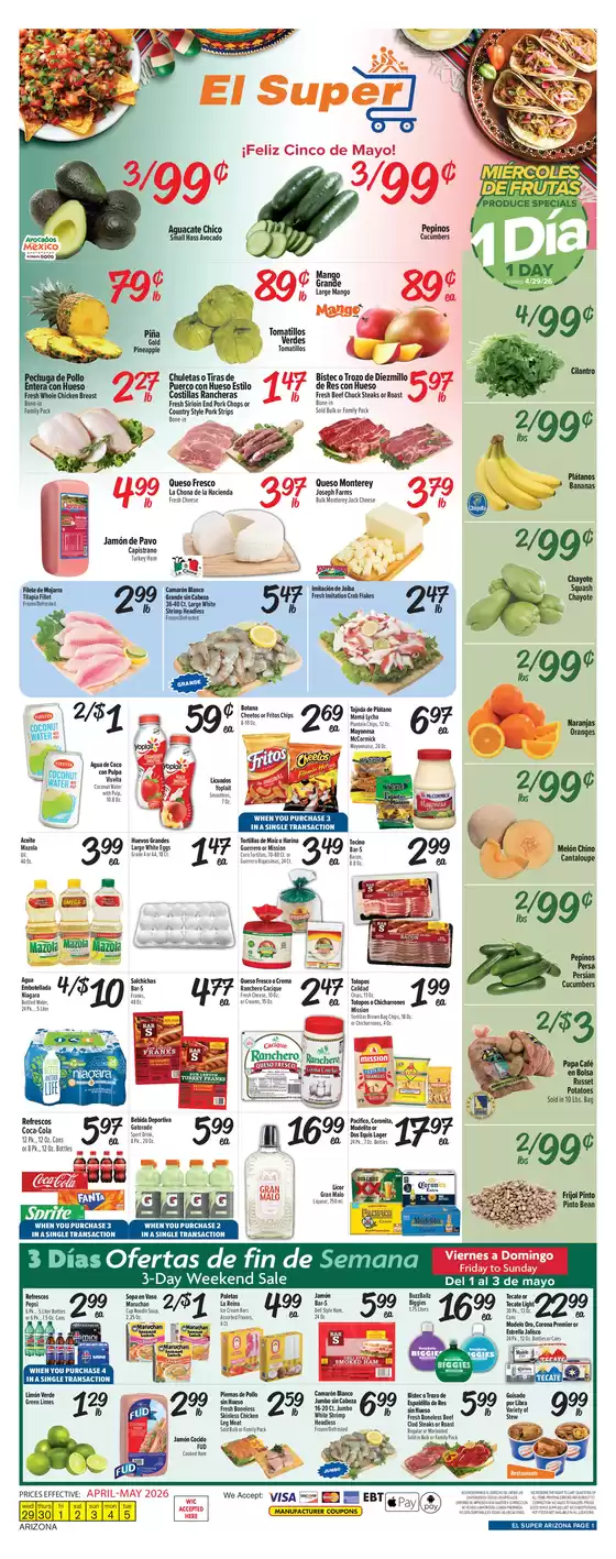 El Super catalogue in Mesa AZ | Exclusive deals and bargains | 2026-04-29T00:00:00.000Z - 2026-05-05T00:00:00.000Z