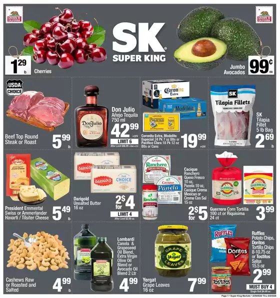 Super King Markets catalogue in Alhambra CA | Weekly add Super King Markets | 2026-04-29T00:00:00.000Z - 2026-05-05T00:00:00.000Z