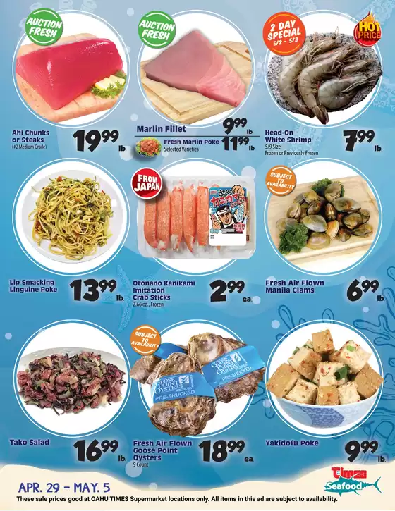 Times Supermarkets catalogue | Seafood Specials | 2026-04-29T00:00:00.000Z - 2026-05-05T00:00:00.000Z