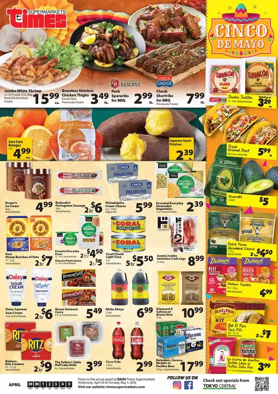Times Supermarkets catalogue | Oahu | 2026-04-29T00:00:00.000Z - 2026-05-05T00:00:00.000Z