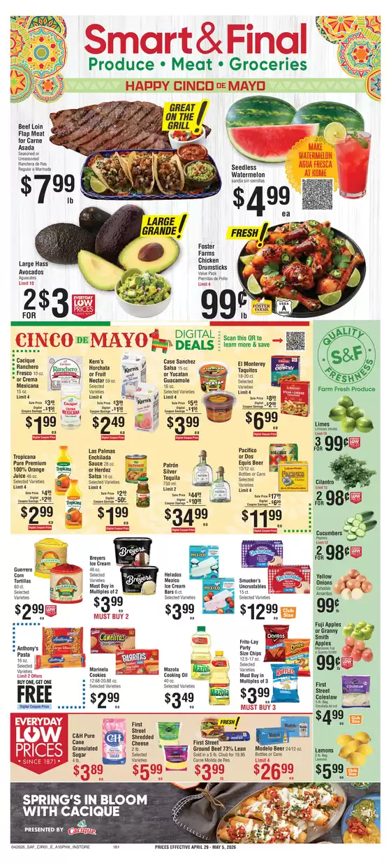 Smart & Final catalogue in Mesa AZ | Our best offers for you | 2026-04-29T00:00:00.000Z - 2026-04-30T00:00:00.000Z