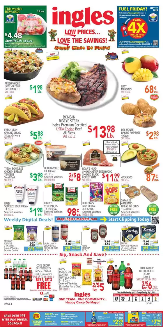 Ingles Markets catalogue | Top offers for all bargain hunters | 2026-04-29T00:00:00.000Z - 2026-05-05T00:00:00.000Z