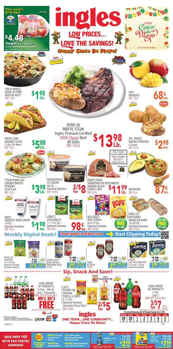 Ingles Markets catalogue | Discounts and promotions | 2026-04-29T00:00:00.000Z - 2026-05-05T00:00:00.000Z
