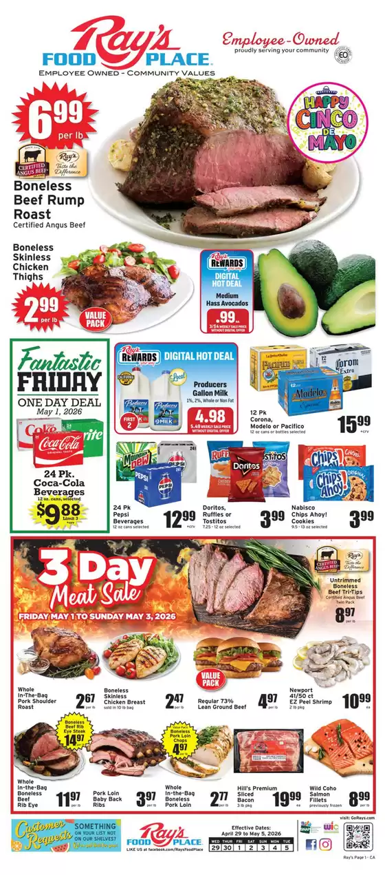Ray's Food catalogue | Rays Food weekly ad | 2026-04-29T00:00:00.000Z - 2026-05-05T00:00:00.000Z