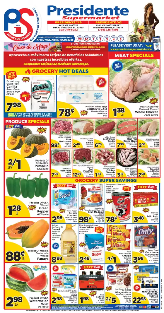 Presidente catalogue | Great offer for bargain hunters | 2026-04-01T00:00:00.000Z - 2026-05-31T00:00:00.000Z