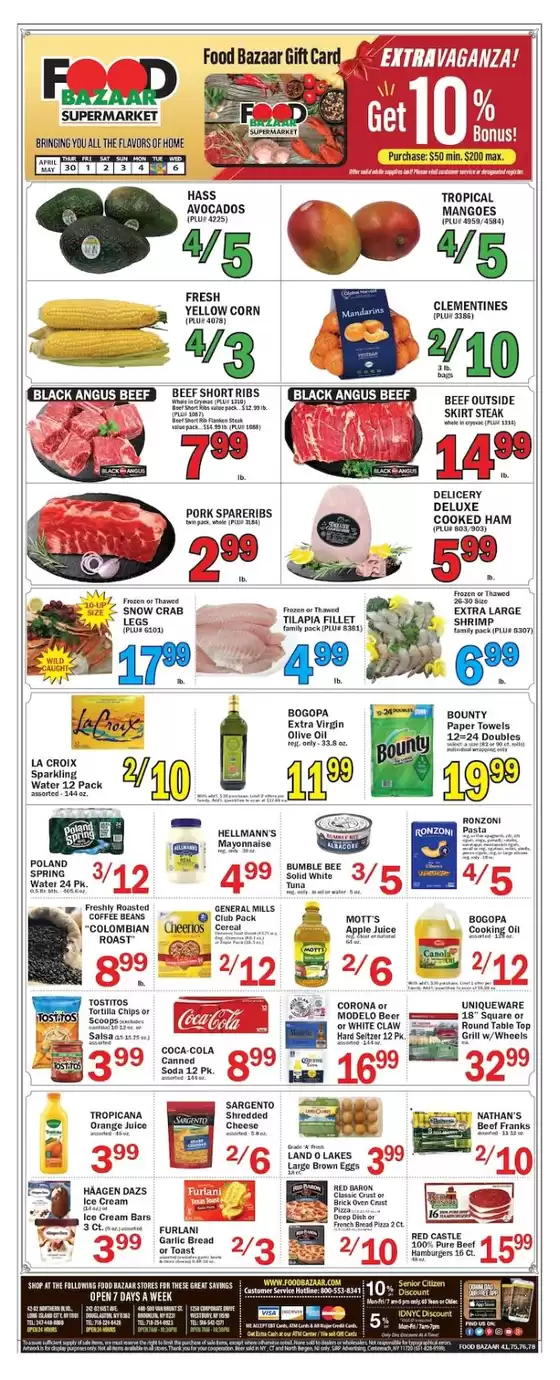 Food Bazaar catalogue in New York | Current special promotions | 2026-04-30T00:00:00.000Z - 2026-05-06T00:00:00.000Z