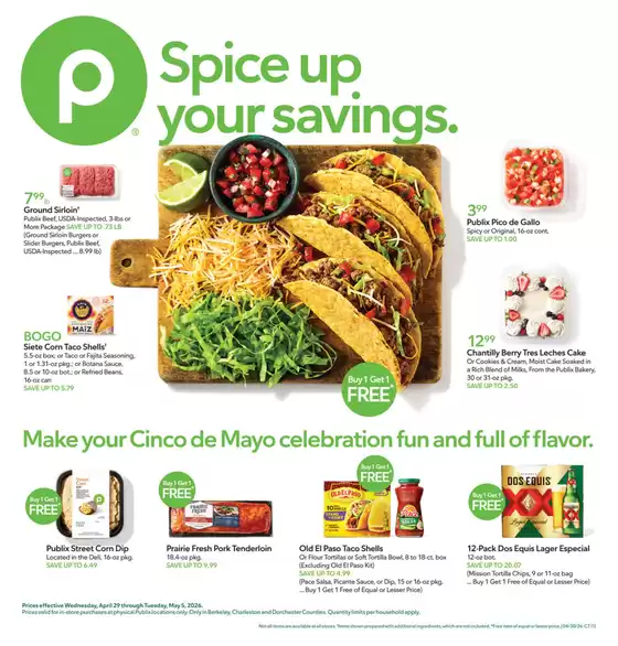 Publix catalogue | Exclusive deals for our customers | 2026-04-29T00:00:00.000Z - 2026-05-05T00:00:00.000Z