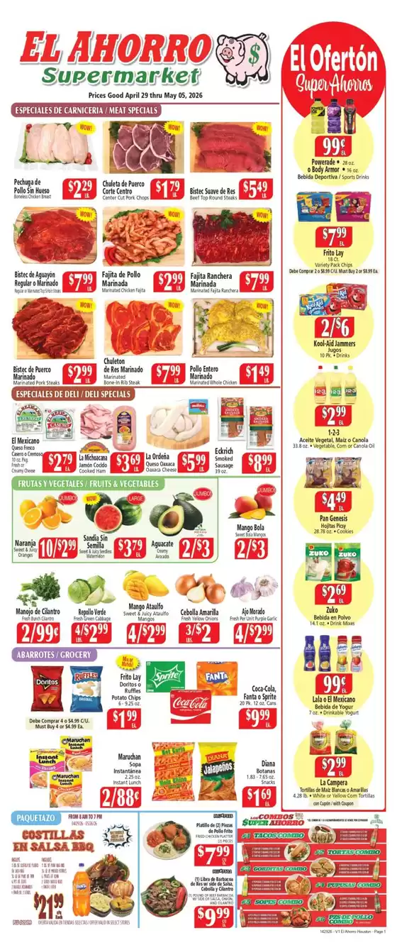 El Ahorro catalogue | Top offers for smart savers | 2026-04-29T00:00:00.000Z - 2026-05-05T00:00:00.000Z