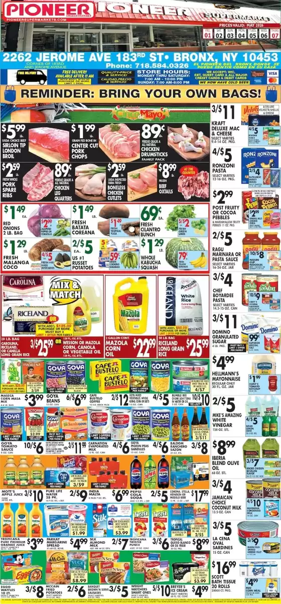 Pioneer Supermarkets catalogue | Great offer for bargain hunters | 2026-05-01T00:00:00.000Z - 2026-05-07T00:00:00.000Z