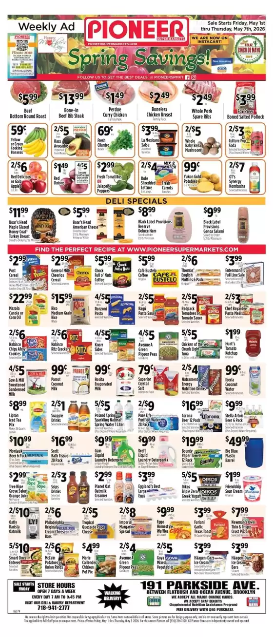 Pioneer Supermarkets catalogue | Current bargains and offers | 2026-05-01T00:00:00.000Z - 2026-05-07T00:00:00.000Z