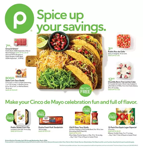 Publix catalogue | Special offers for you | 2026-04-30T00:00:00.000Z - 2026-05-06T00:00:00.000Z