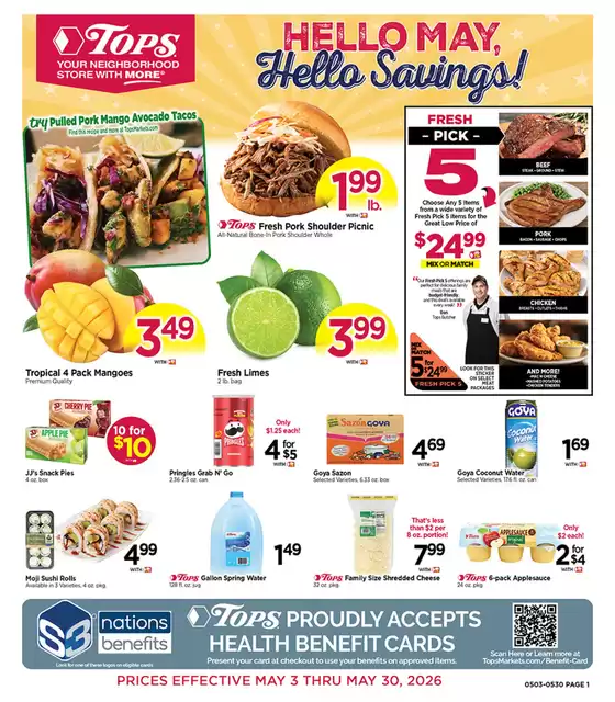Tops catalogue | Hello May, Hello Savings! | 2026-05-03T00:00:00.000Z - 2026-05-30T00:00:00.000Z