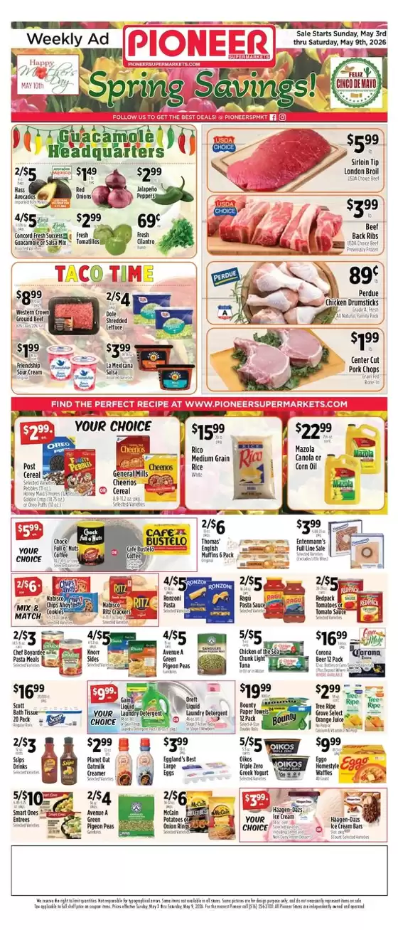 Pioneer Supermarkets catalogue | Great discounts on selected products | 2026-05-03T00:00:00.000Z - 2026-05-09T00:00:00.000Z