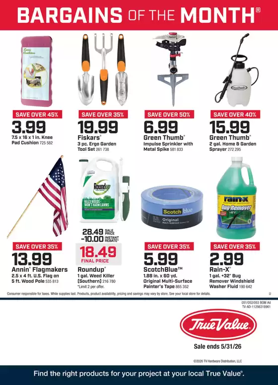 True Value catalogue | Special offers for you | 2026-05-01T00:00:00.000Z - 2026-05-31T00:00:00.000Z