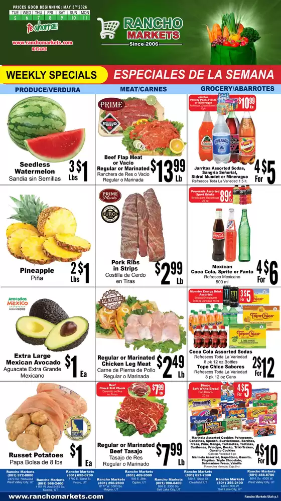 Rancho Markets catalogue | Rancho Markets weekly ad | 2026-05-05T00:00:00.000Z - 2026-05-11T00:00:00.000Z